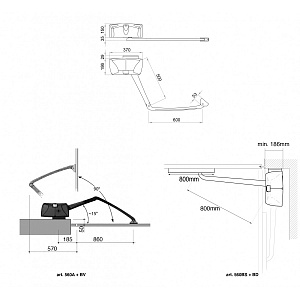 Комплект приводов для распашных ворот KIT LIVI 502L